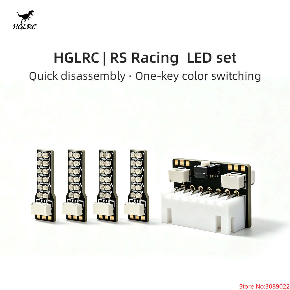 Drone Kit Plug And Play - مجموعة شرائط إضاءة LED صغيرة HGLRC