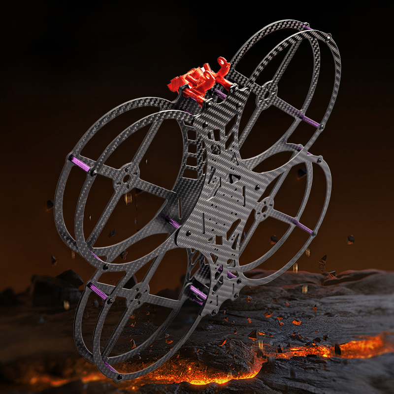 Drone Kit Racing - Flyroun 5 بوصة ألياف الكربون FPV