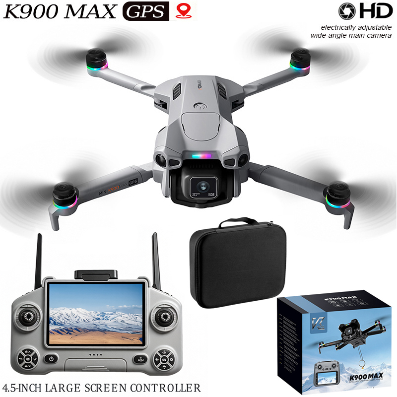 طائرة بدون طيار K900 ماكس مع ش - مراجعة Drone Kit With Camera وسعره